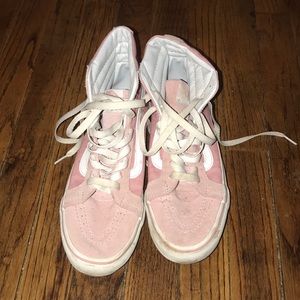 Pink high top vans